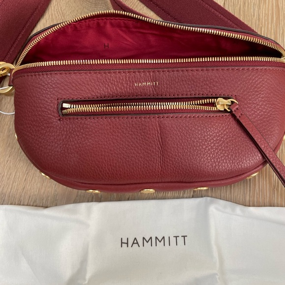 NWT $295 Hammitt Charles Leather Crossbody Belt Bag - Picture 7 of 11